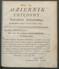 dziennik urzedowy woj.sandomierskiego 1819-29-00001